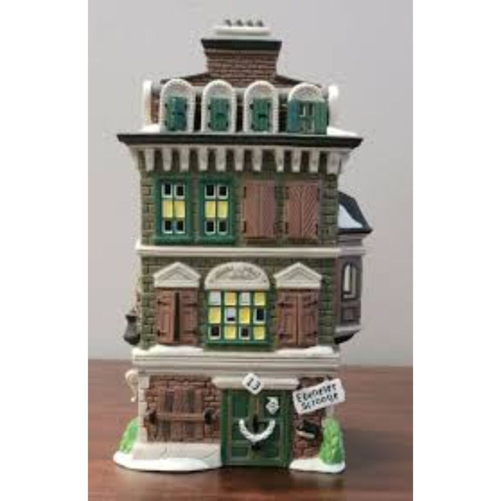 Dept 56 Dickens Village The Flat of Ebenezer Scrooge Lighted House 55875